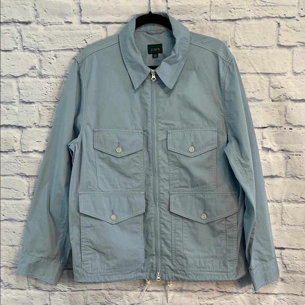 J Crew Cruiser Utility Jacket NWT Cotton Patch Pockets Zip Closure Size Small